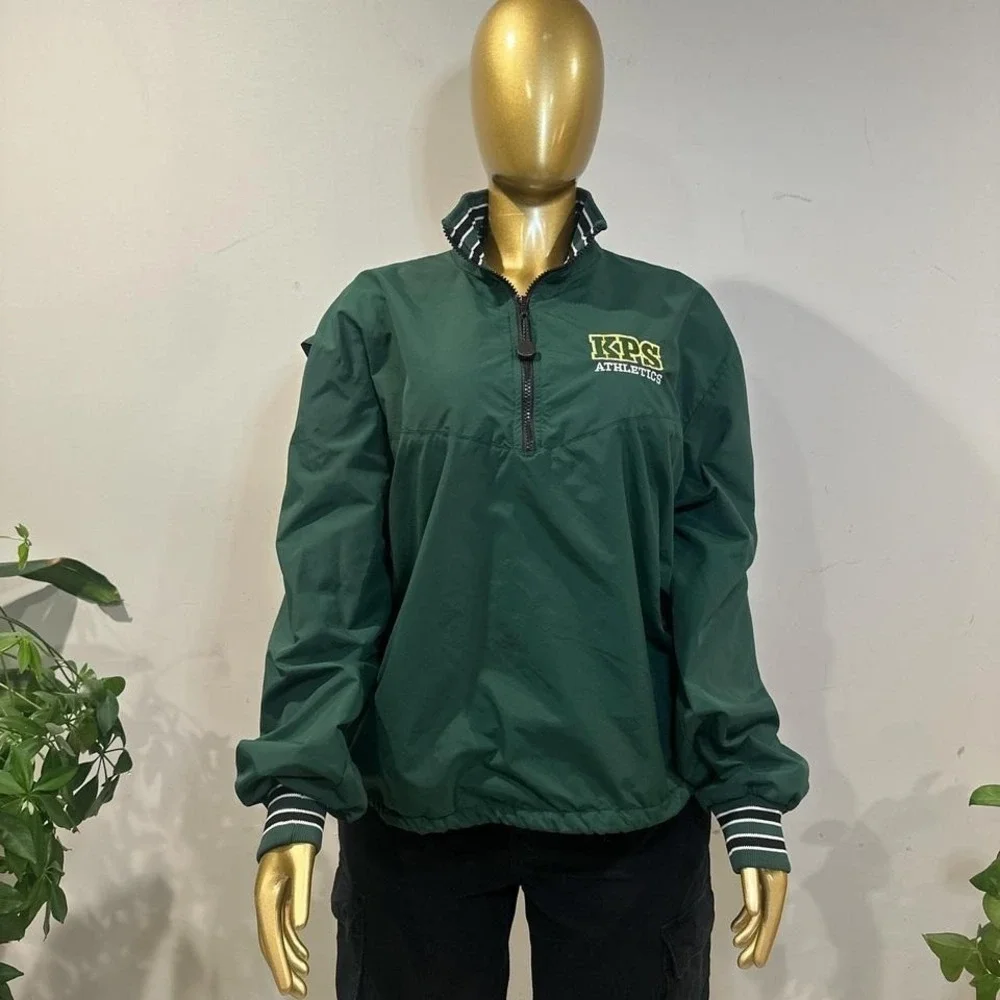 Vintage Boathouse KPS Athletics‎ green 1/4 quarter zip pullover